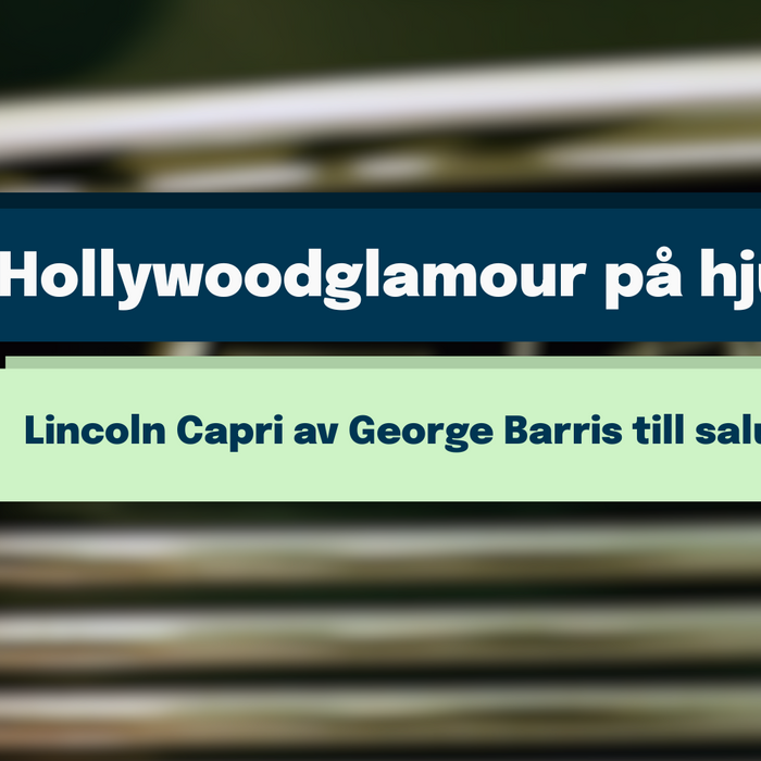 Legendarisk Lincoln Capri -55 av George Barris på auktion