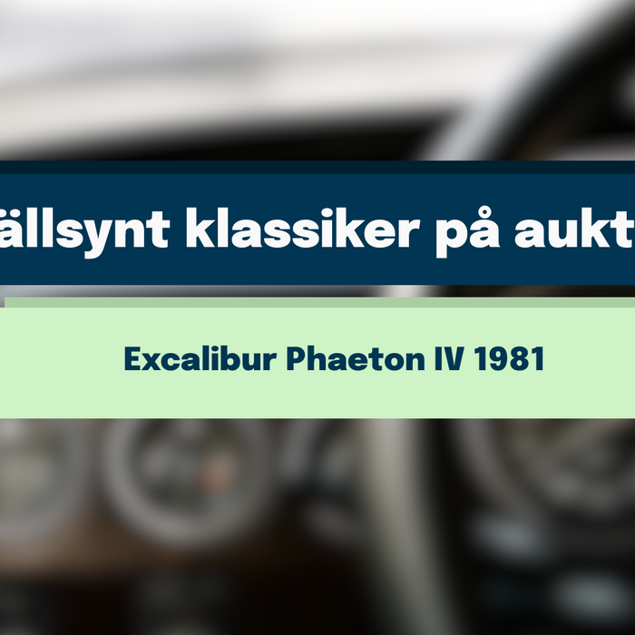 En av världens mest sällsynta bilar till auktion i Kristinehamn