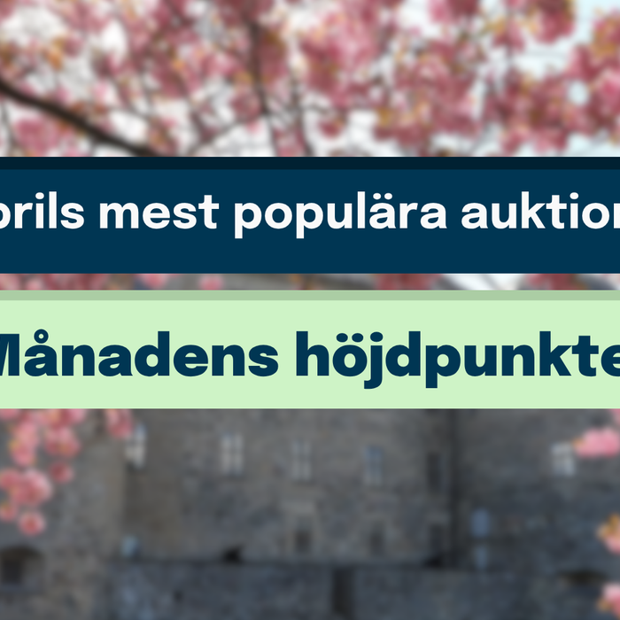 April mest populära auktioner