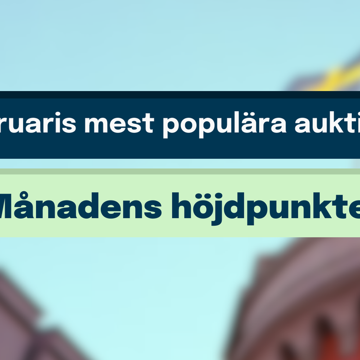 Februaris mest populära auktioner