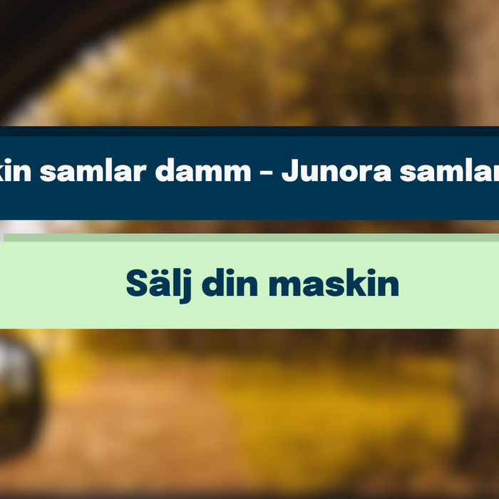 Maskin som står och dammar? Sälj den snabbt med Junora