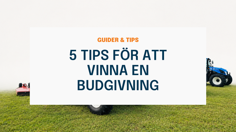 5 tips för att vinna en budgivning