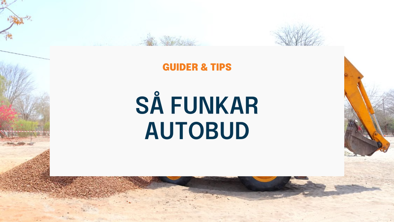 Så funkar autobud