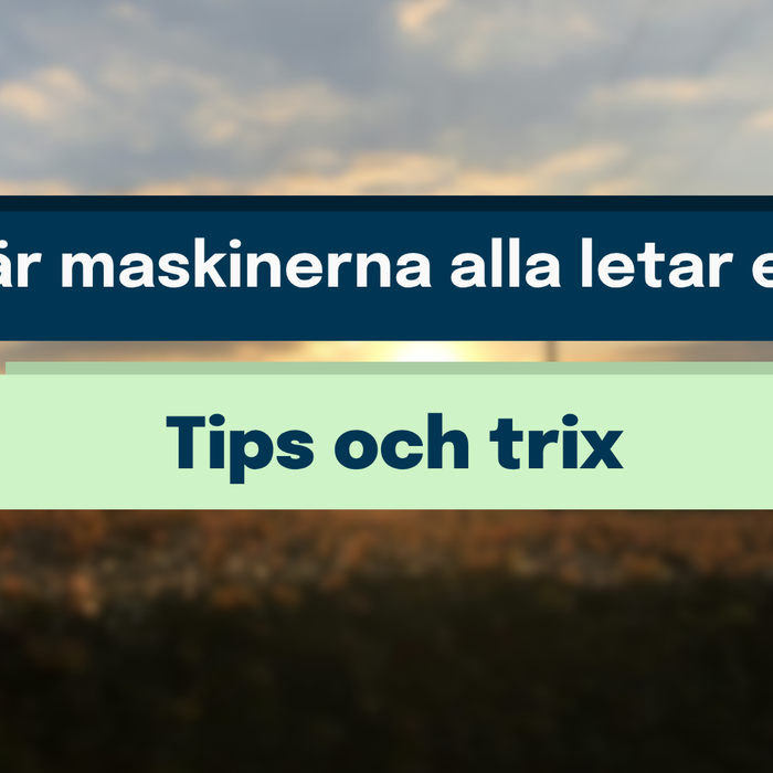 Våren är här – och maskinerna rullar ut