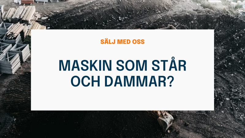 Maskin som står och dammar? Sälj den snabbt med Junora