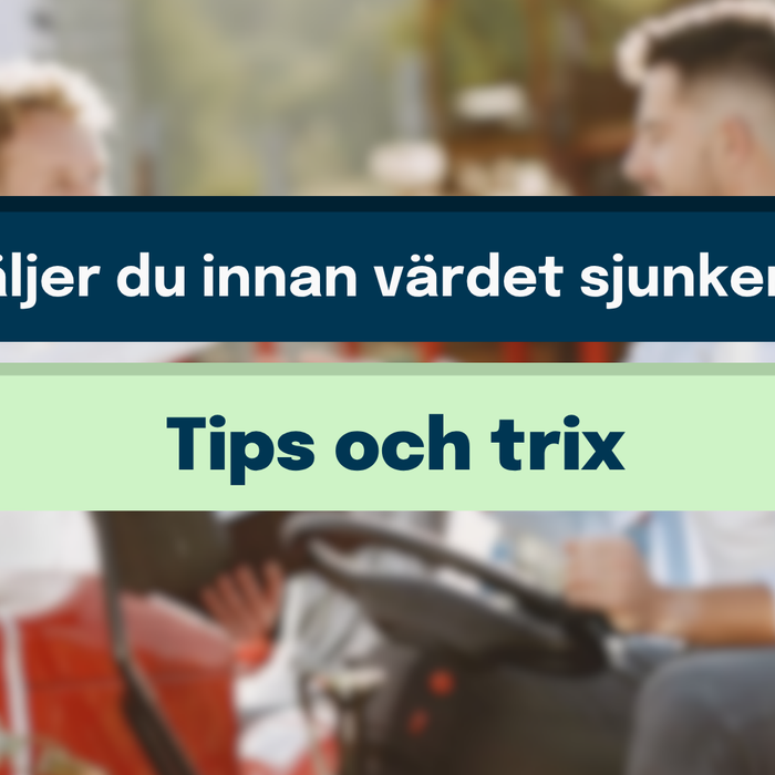 Så säljer du innan värdet sjunker mer