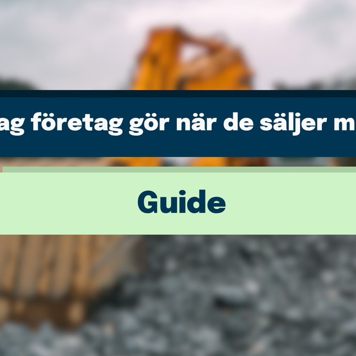 5 misstag företag gör när de säljer maskiner – och hur du undviker dem