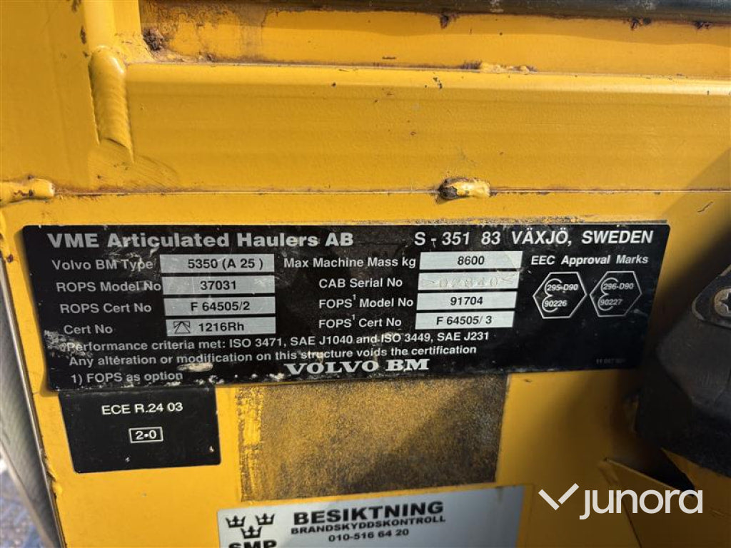 Dumper VOLVO 5350 6X6 (A25)