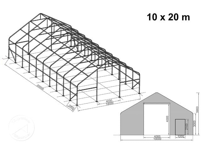 Tälthall - Tältpartner, 10 x 20 m