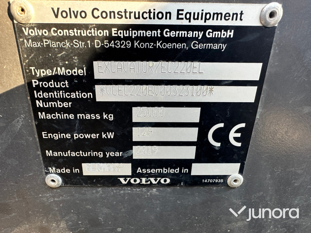 Grävmaskin - Volvo, EC 220 EL