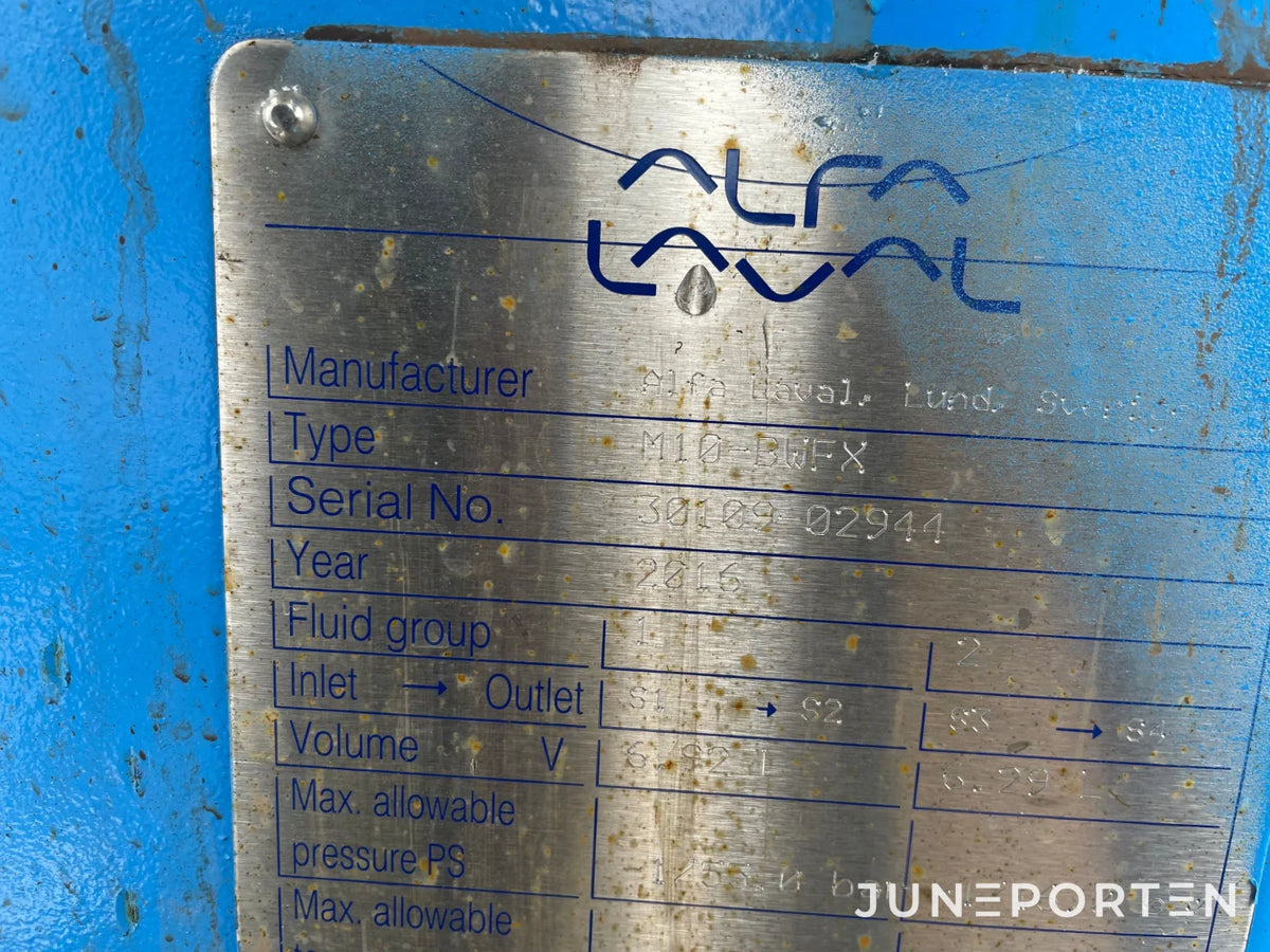 Plattvärmeväxlare Alfa Laval M10 BWF X