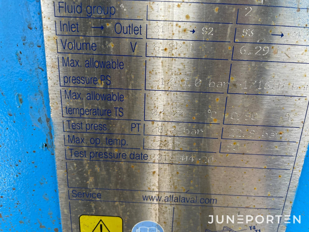 Plattvärmeväxlare Alfa Laval M10 BWF X