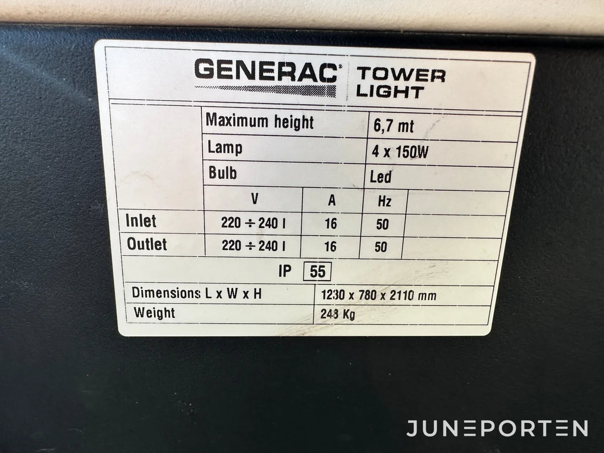 Belysningsmast Generac