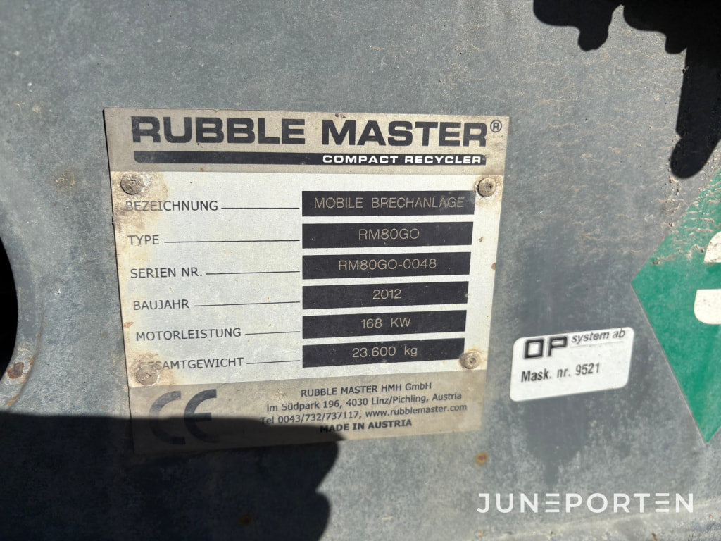 Betongkross Rubblemaster RM80GO
