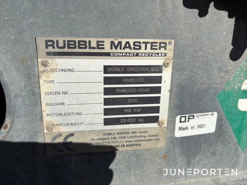 Betongkross Rubblemaster RM80GO