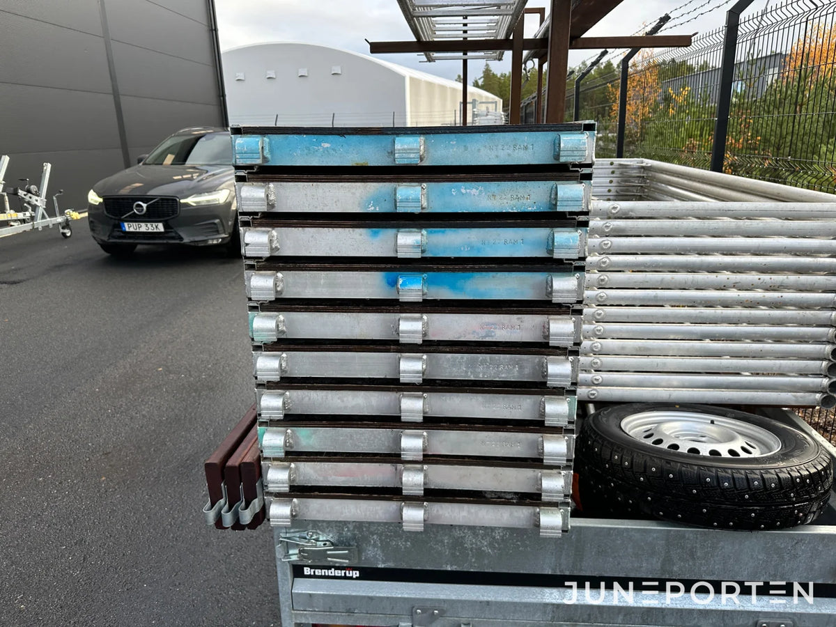 Byggställning på släp 60 m2