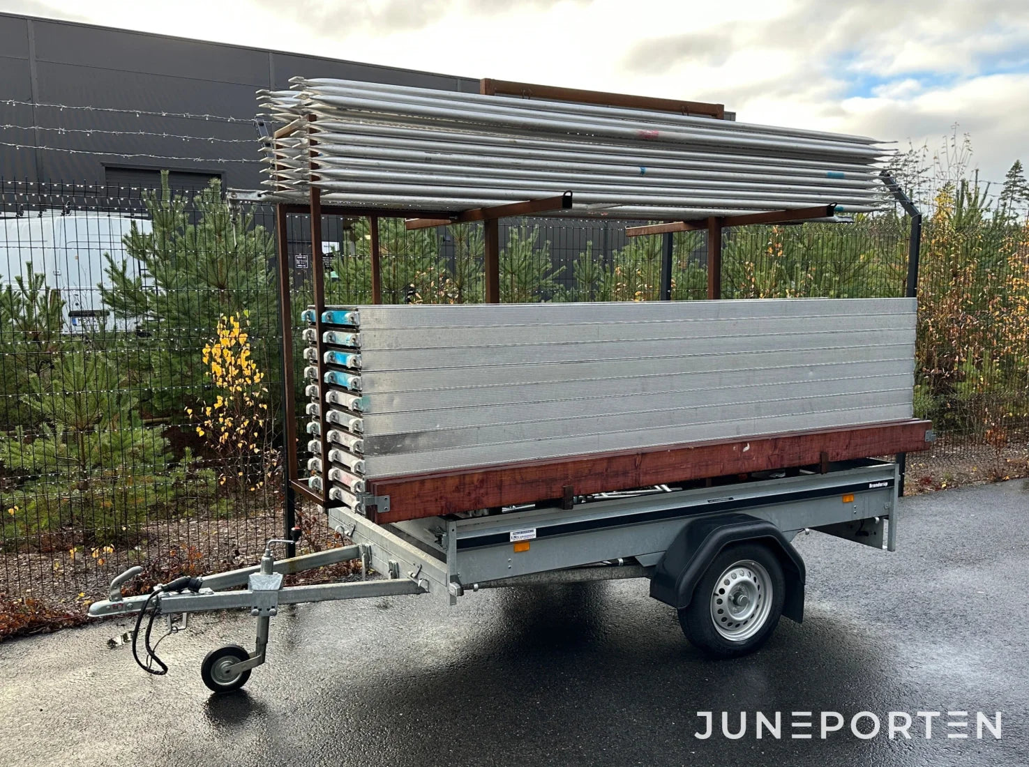 Byggställning på släp 60 m2