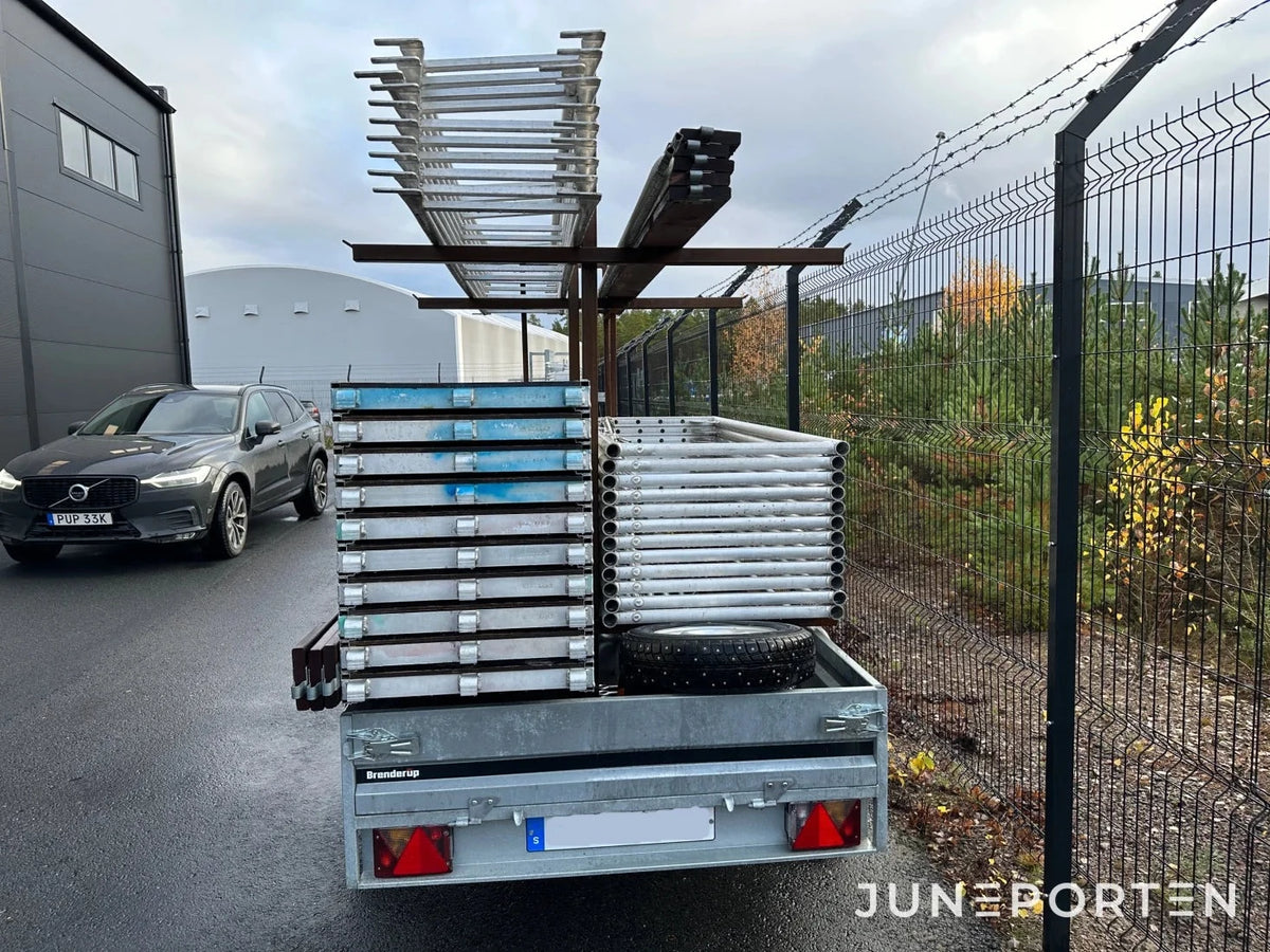 Byggställning på släp 60 m2