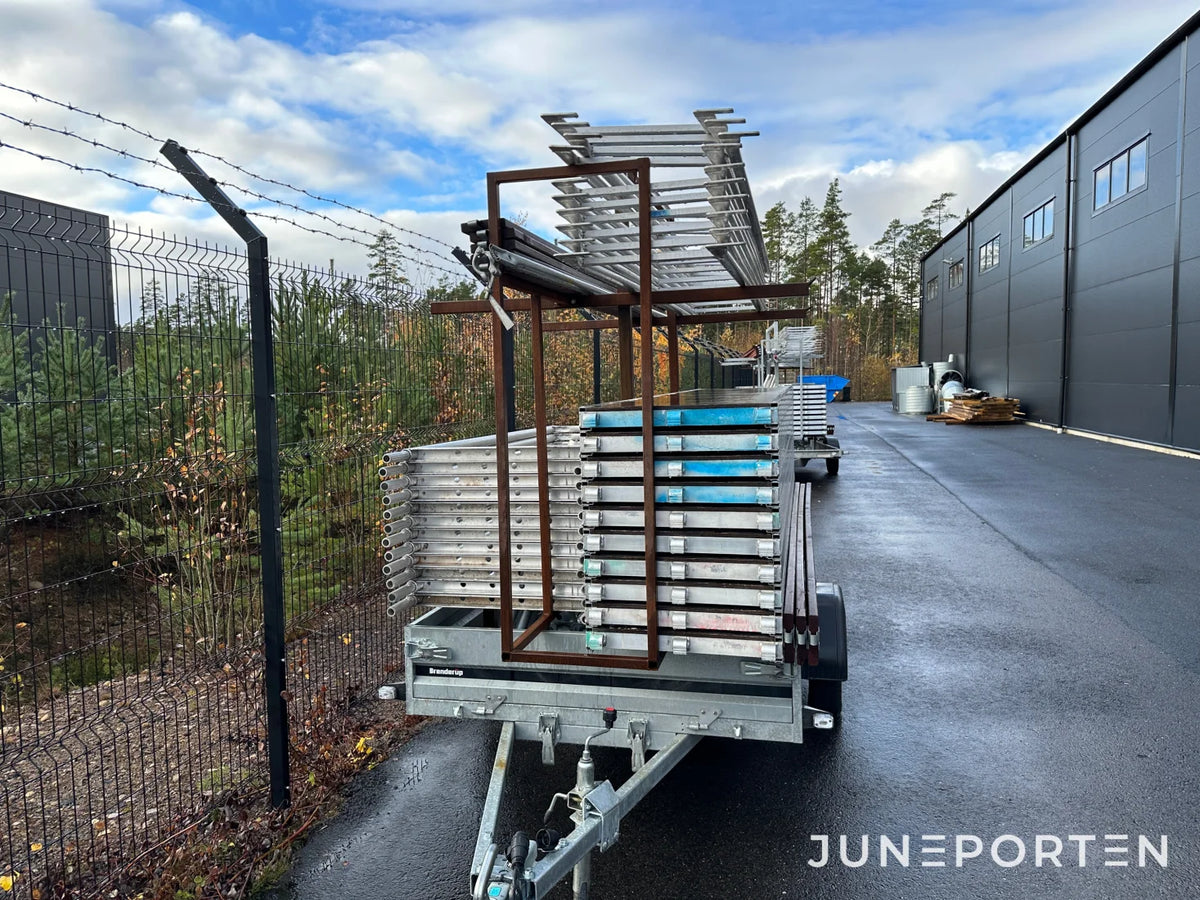Byggställning på släp 60 m2