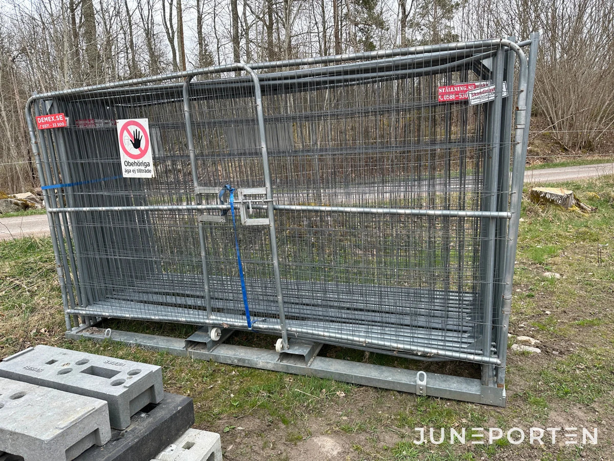 Byggstaket med grindar Demex
