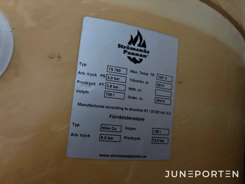 CTC V40 Vedpanna med komplett system