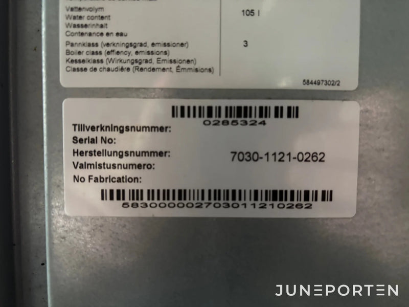 CTC V40 Vedpanna med komplett system