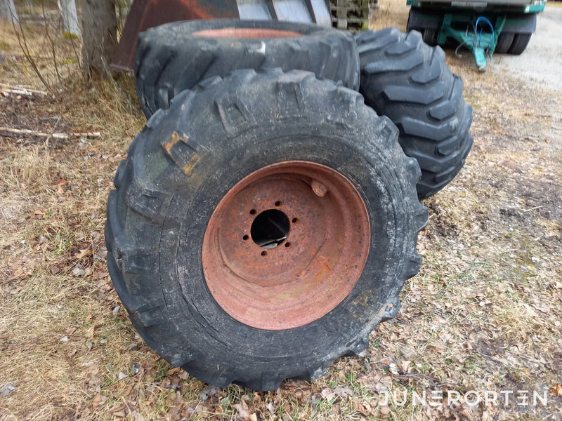 Däck med fälg 500/60 22,5