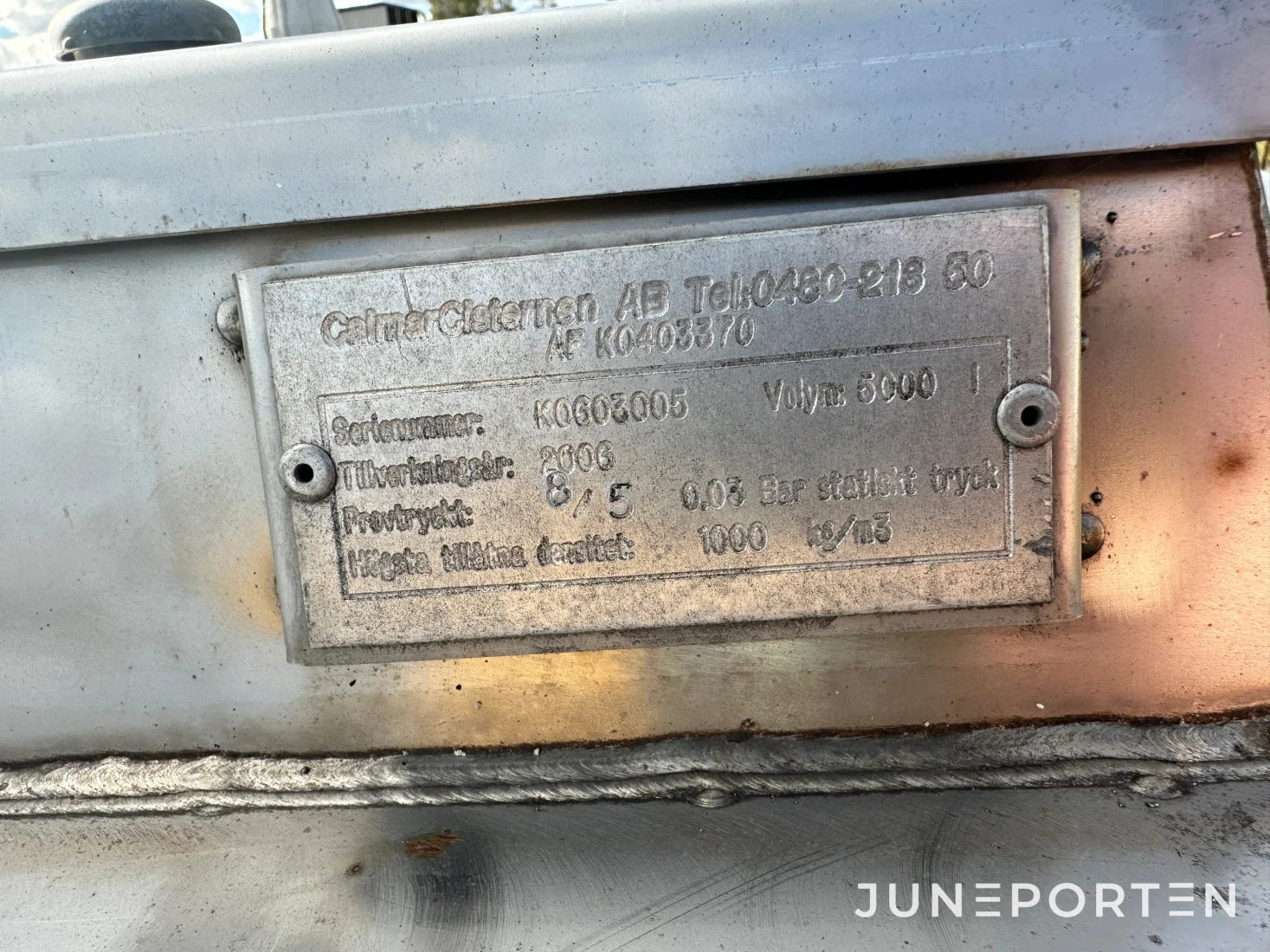 Dieseltank CalmarCisternen 5000 L