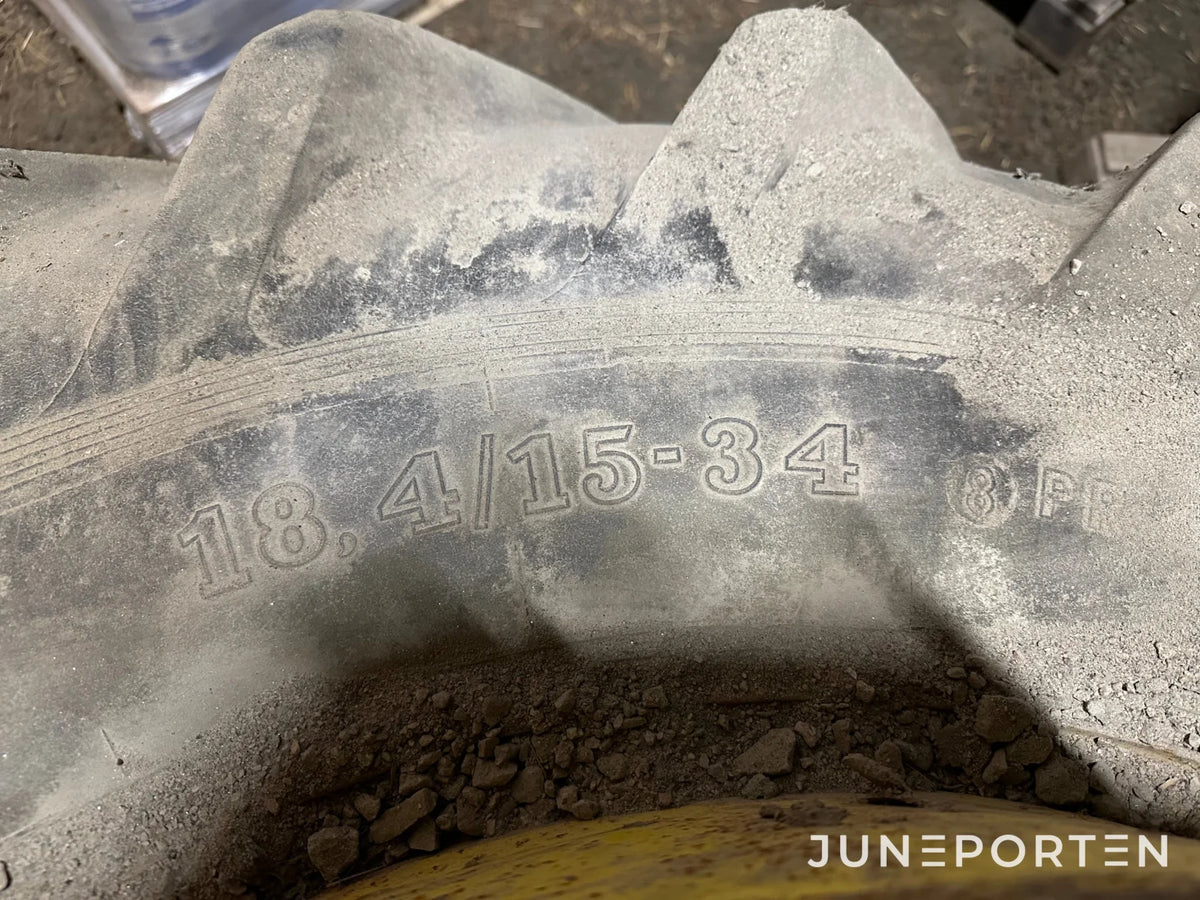 Dubbelmontage 18.5/15 34 & 12.4 R 24