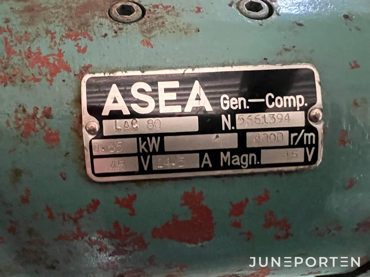 Elverk Bolinder Asea 20 kVA