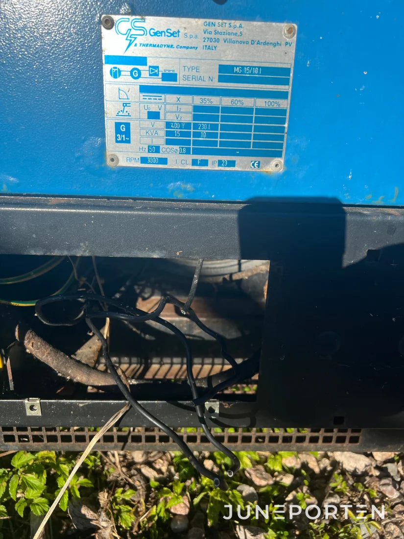 Elverk / Generator GenSet MG 15/10 I-L