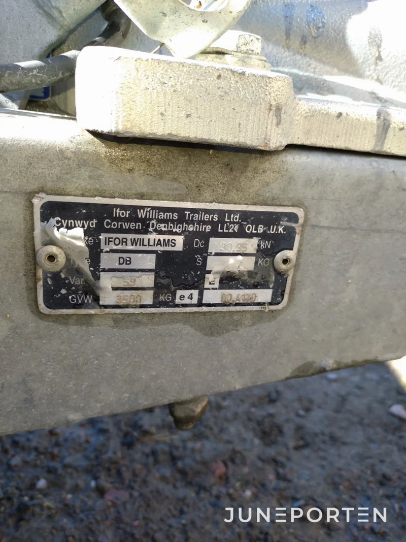 Entreprenadvagn Ifor Williams TB4621-352