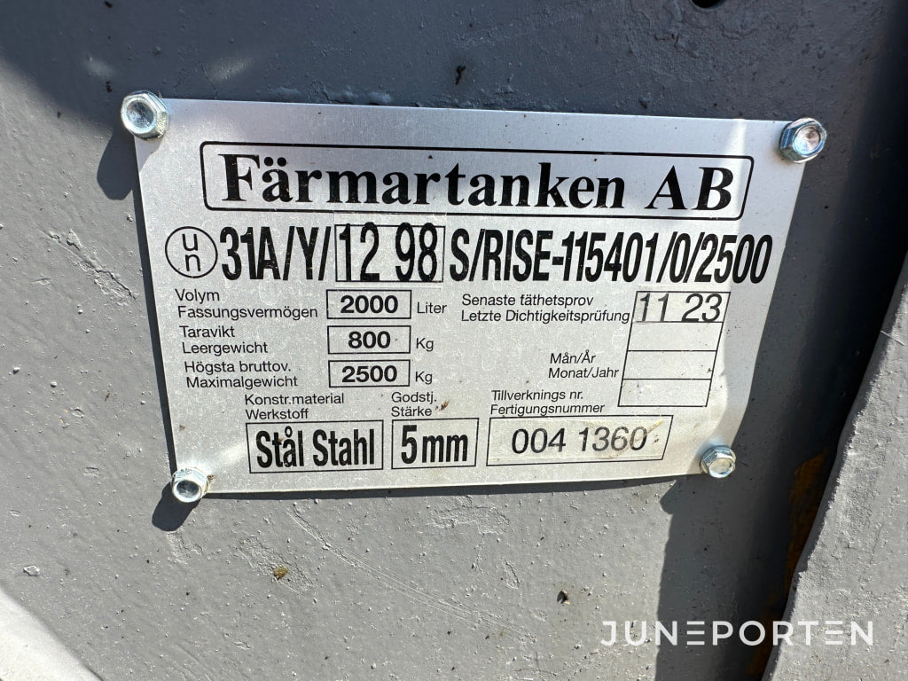 Färmartanken 2000 L