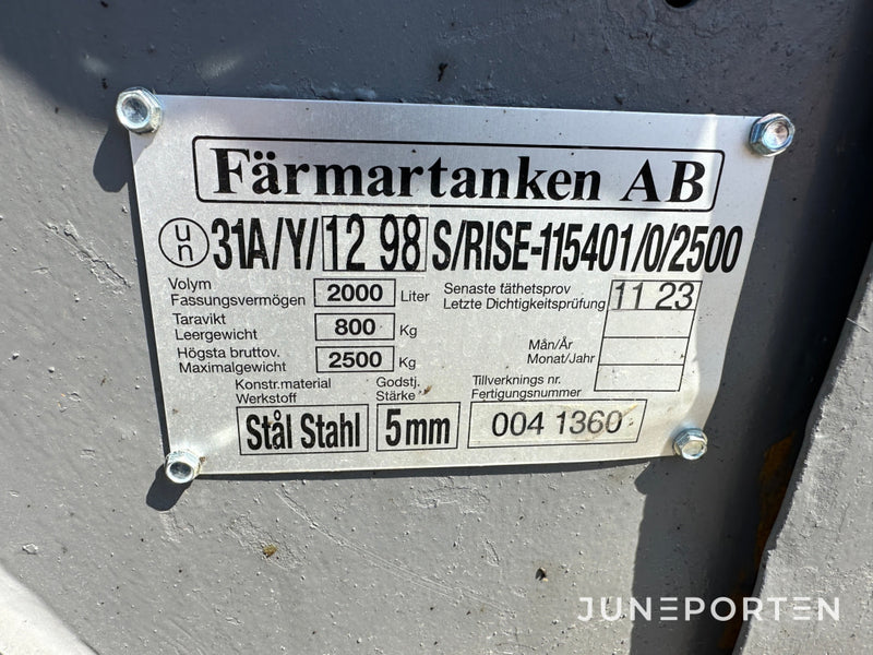 Färmartanken 2000 L