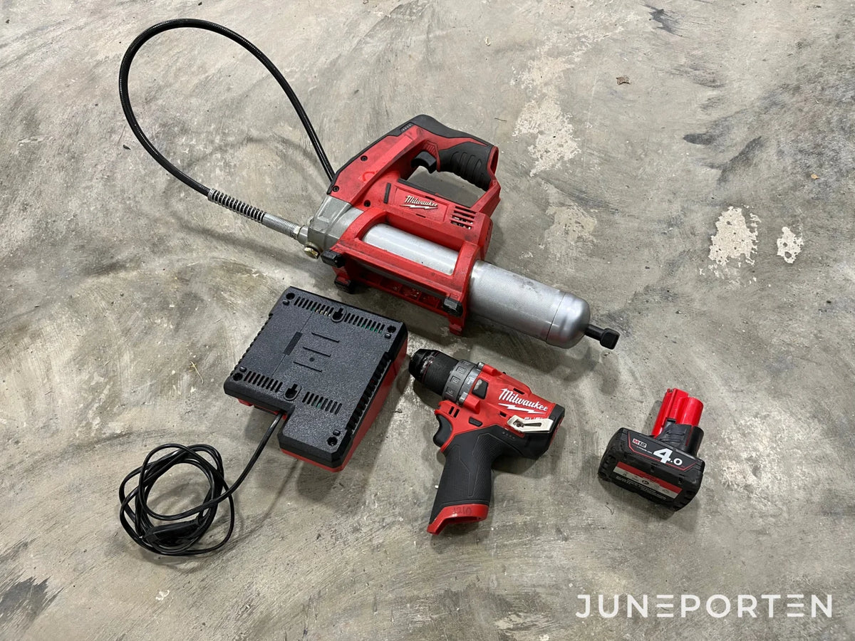 Fettpistol och skruvdragare Milwaukee M12