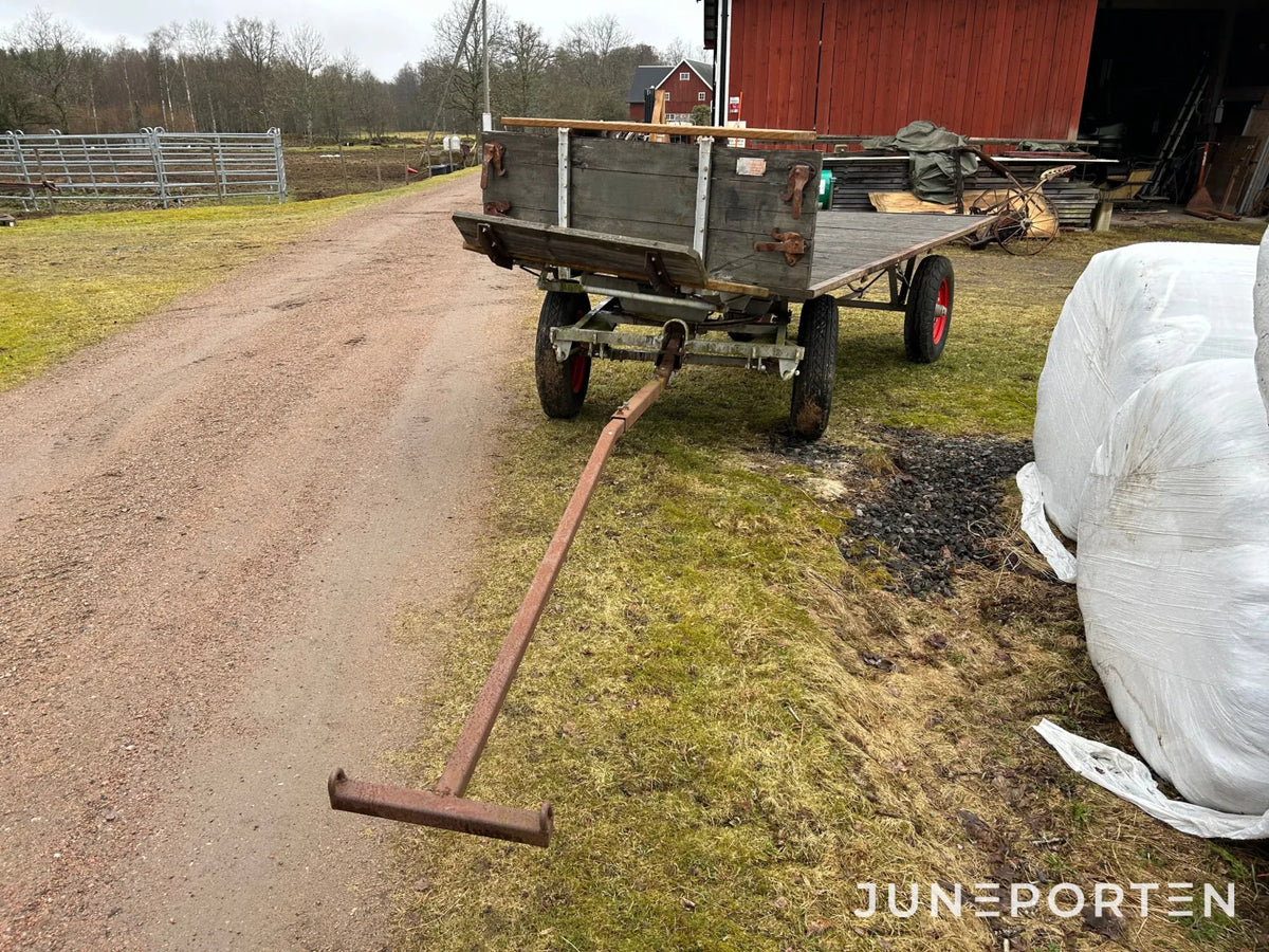 Flakvagn med broms och tipp