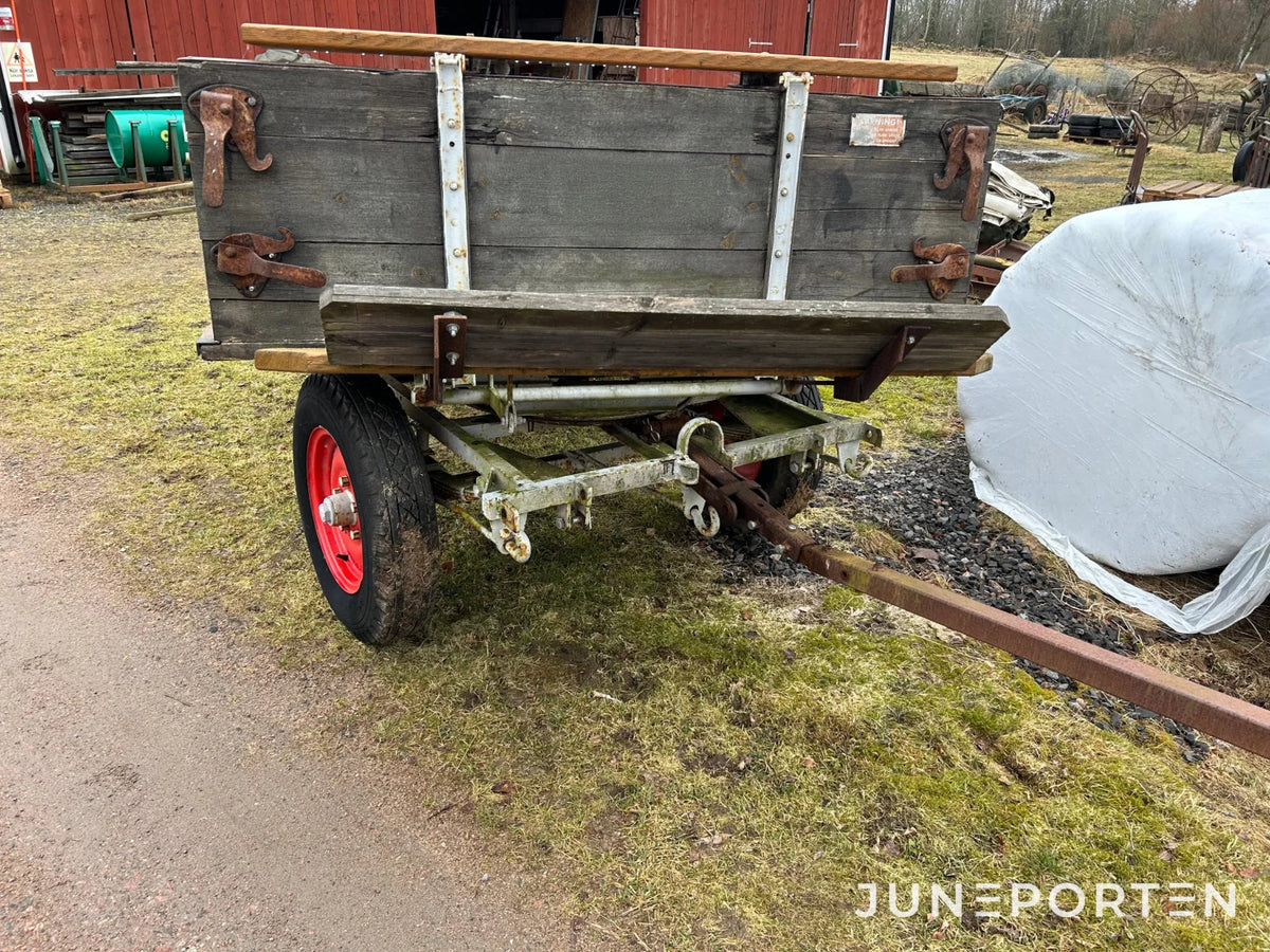 Flakvagn med broms och tipp