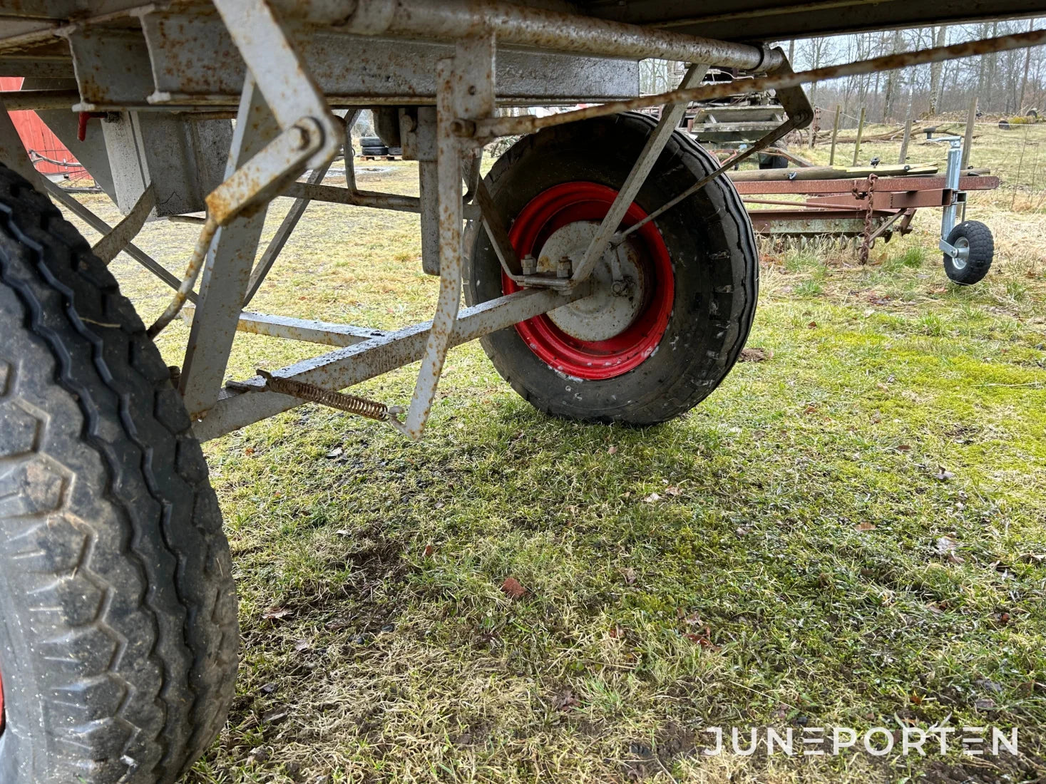 Flakvagn med broms och tipp
