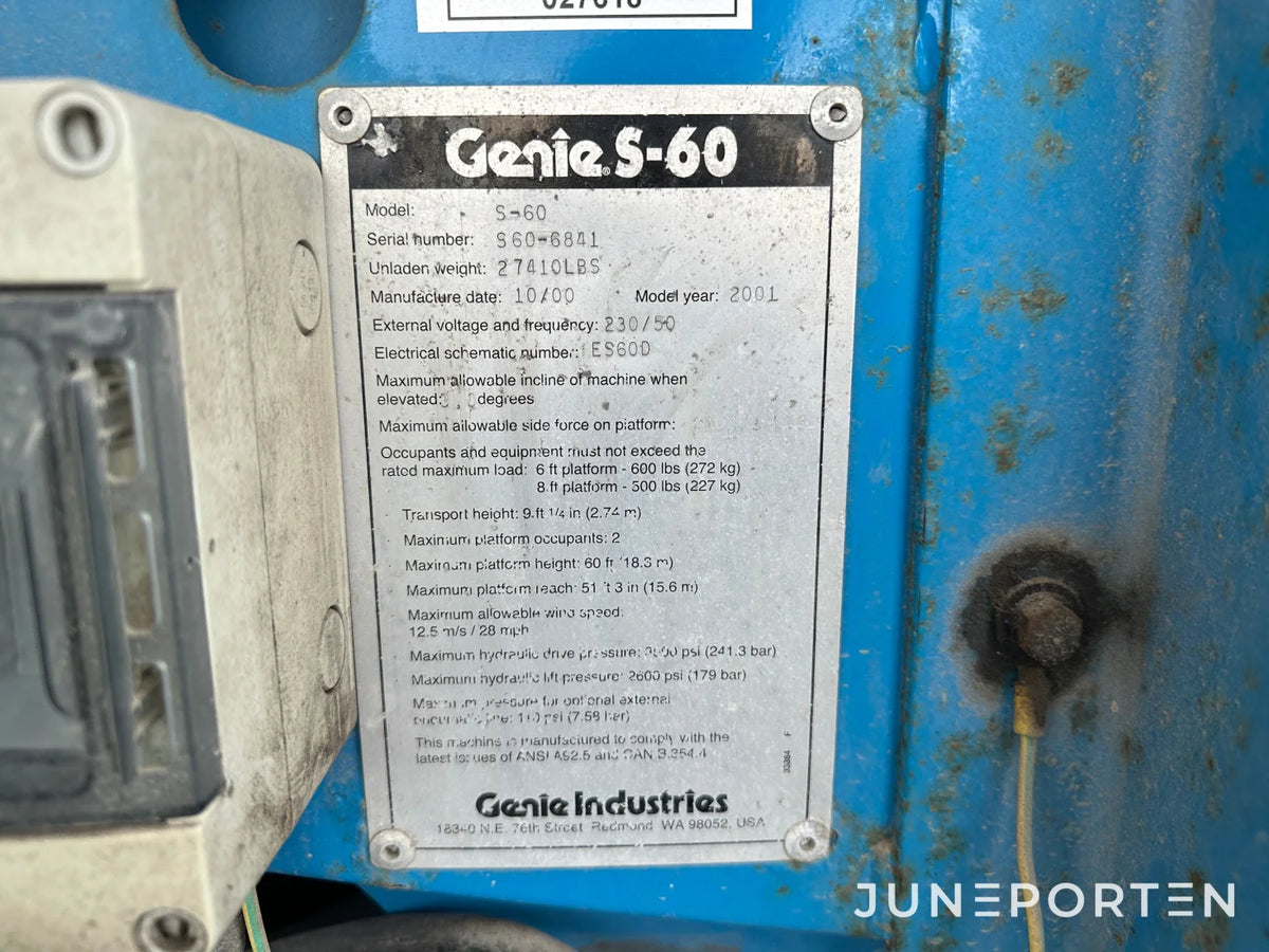 Bomlift Genie S-60