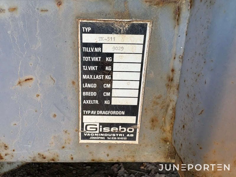 Gisebo spannmålskärra TK-511