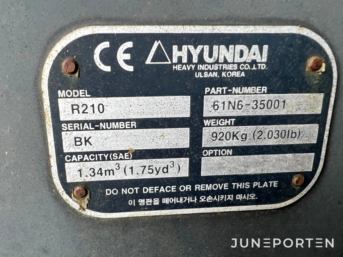 Grävskopa Hyundai R 210