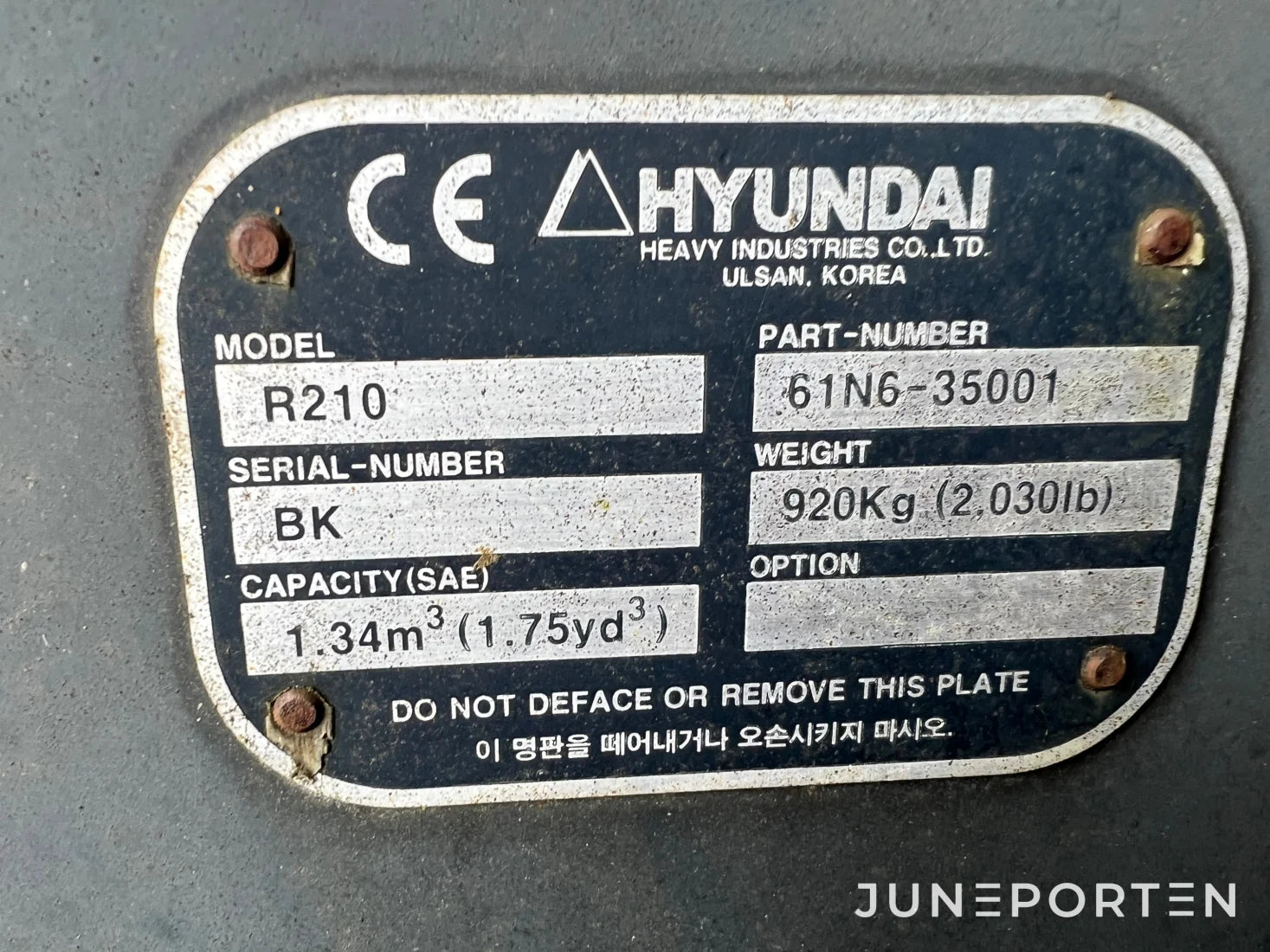 Grävskopa Hyundai R 210