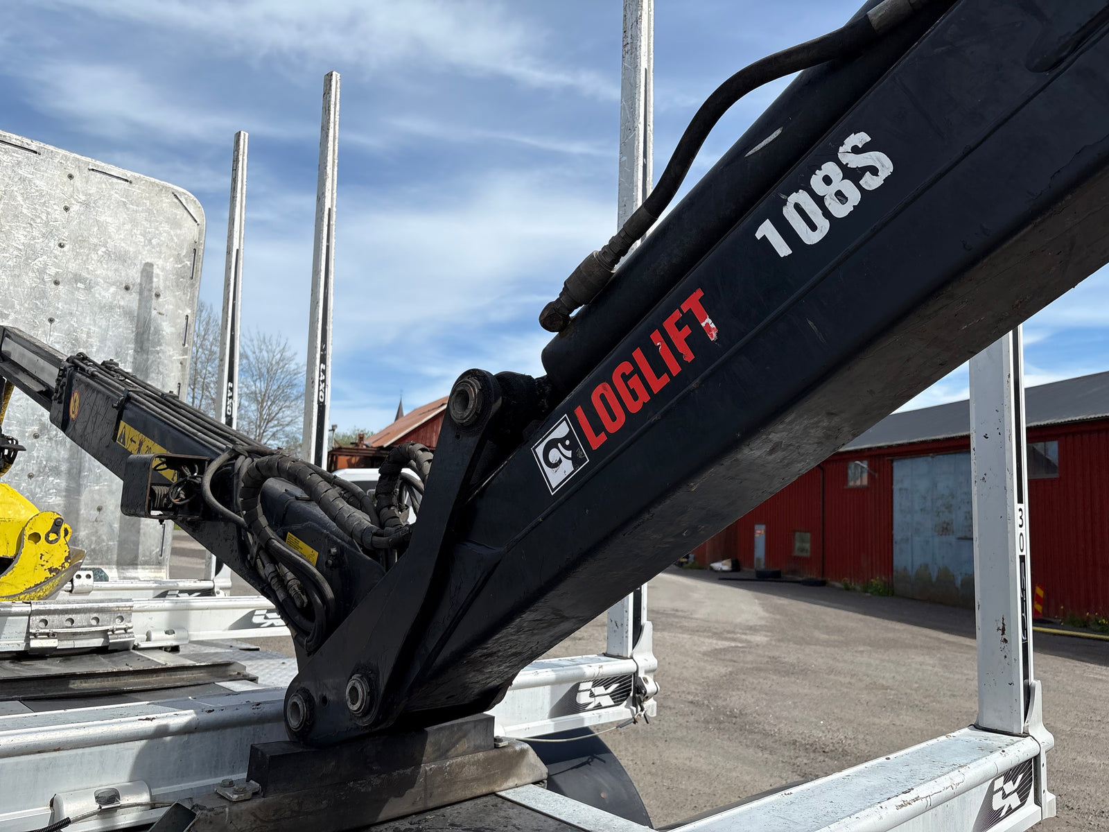 Timmerbil med kran - Scania, R660B6X4NB