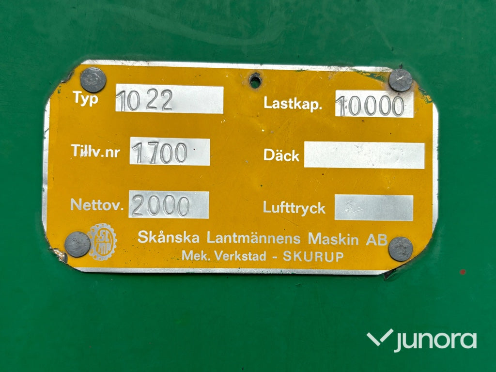 Spannmålsvagn - hydraulisk sidotipp