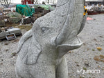 Stenskulptur – elefant i granit