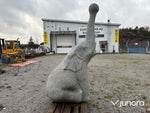 Stenskulptur – elefant i granit