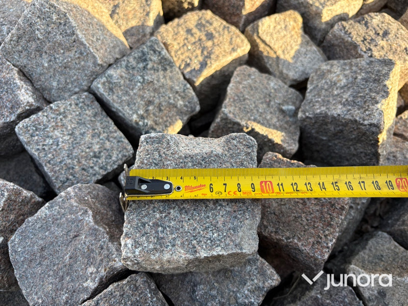 Smågatsten - Svensk granit, 10x10 cm