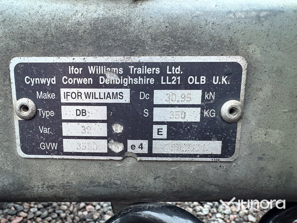 Entreprenadtrailer – Ifor Williams, GX146-3