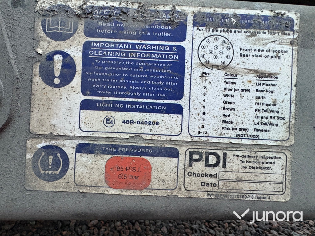 Entreprenadtrailer – Ifor Williams, GX146-3