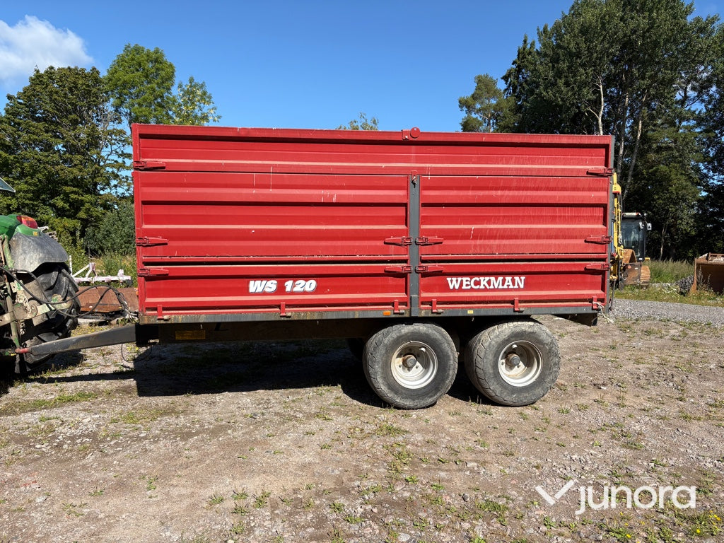 Spannmålsvagn med tipp Weckman WS 120